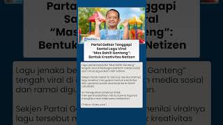 Golkar Tanggapi Santai Lagu Viral Mas Bahlil Ganteng: Bentuk Kreativitas Netizen