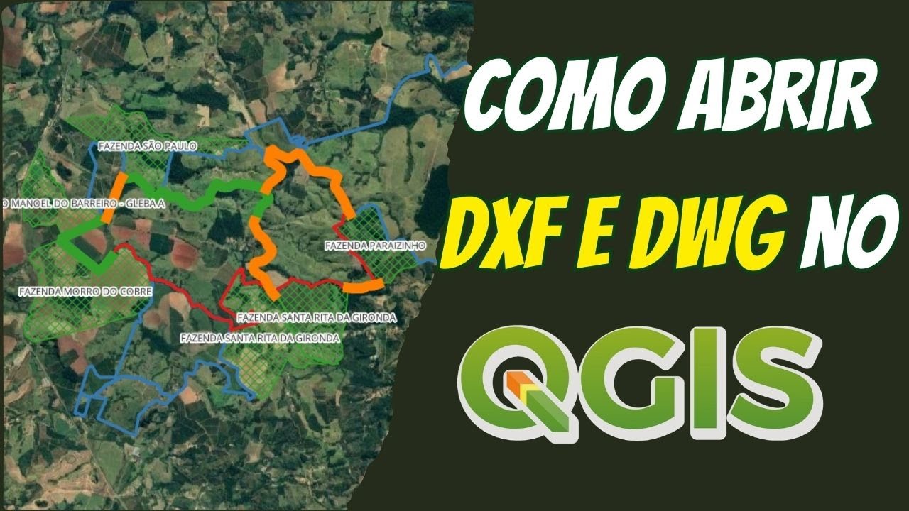 Como abrir no QGIS arquivos DWG e DXF gerados no AUTOCAD?