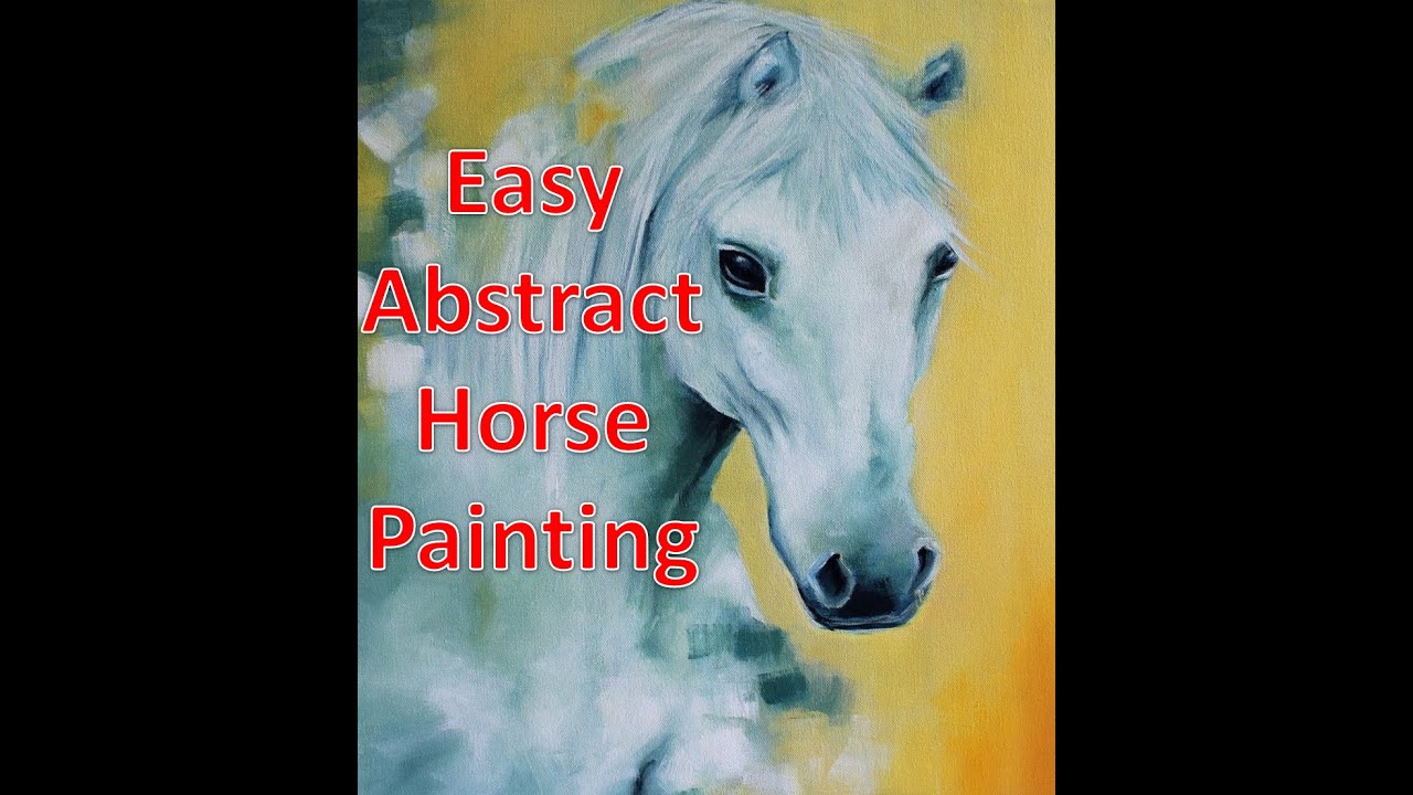 Easy Abstract Horse Painting | Acrylic on Canvas | Bhoomi's Art | White Horse | Art