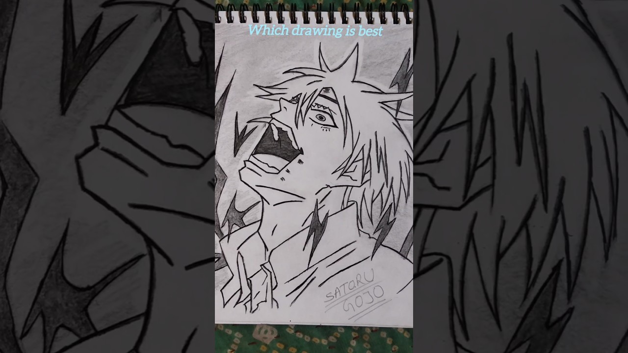 Gojo vs Kakashi 🔥 Anime Drawing Battle | Who Wins? #shorts