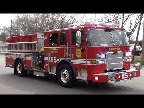 Clifton Fire Department Truck 2 And Engine 5 Responding 4-19-20