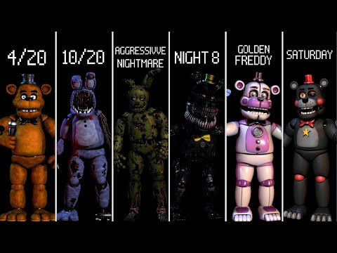 FNaF 1–6 All Extreme Nights | Ultimate Challenge (Five Nights at Freddy’s Compilation)