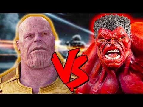 Thanos Vs Red Hulk Army - Epic Battle - Mortal Kombat Costume Skin Mod