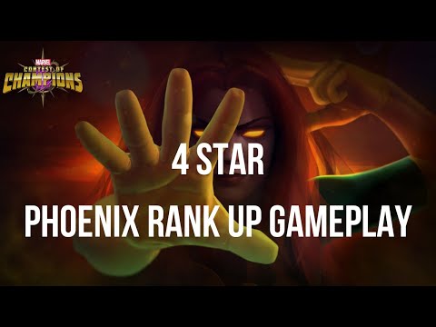 4 Star Phoenix Rank Up, Act 4 & Crystal Opening Gameplay - Marvel Contest of Champions