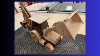 Wooden backhoe loader toy build