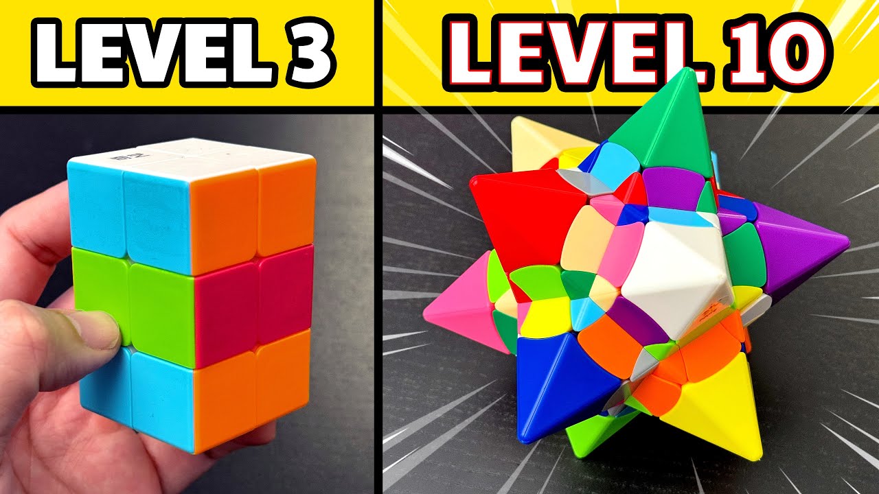 10 CRAZY Rubik's Puzzles from Easy To Hard!