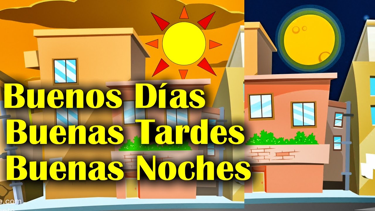 La Canción de Buenos Dias, Buenas Tardes y Buenas Noches | Videos para Niños | Lunacreciente