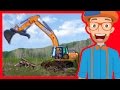 Construction Trucks For Children With Blippi Excavators For Kids