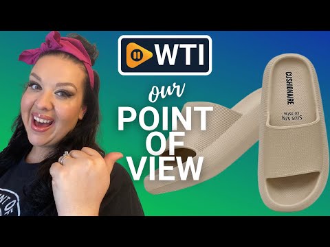 Cushionaire Women's Feather Slides - WTI product video review