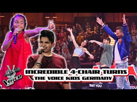 INCREDIBLE 4-Chair Turns of the Voice Kids GERMANY! | The Voice Kids 2023