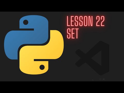 Python 3 12 Beginner Tutorial Lesson 22 Set