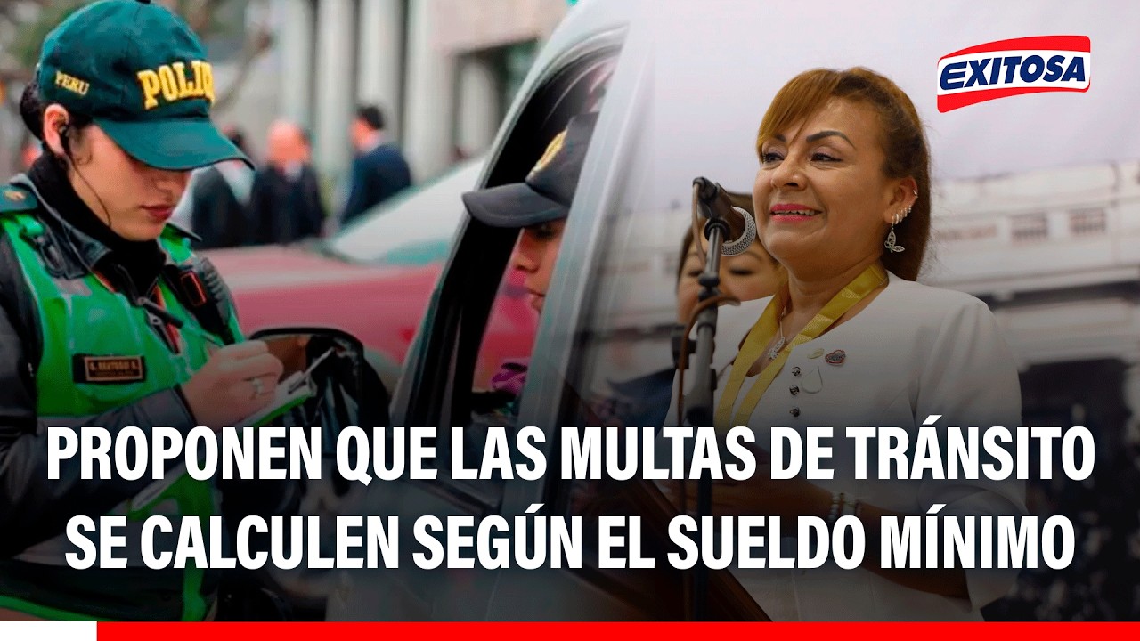 🔴🔵 Kira Alcarraz: Proponen que las multas de tránsito se calculen según el sueldo mínimo