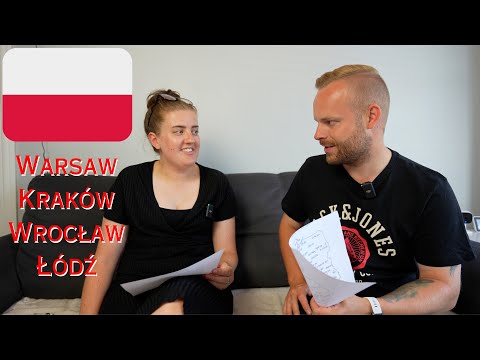 English Couple Tries to Say Polish City Names!