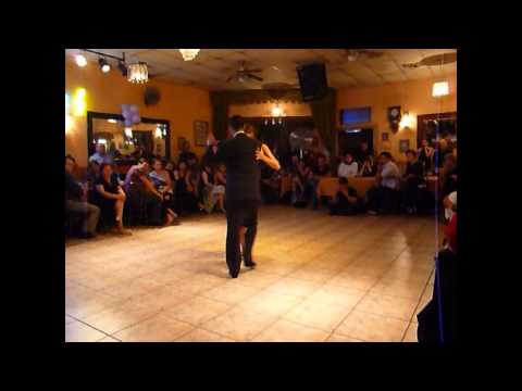  Andrea Misse  and  Javier Rodriguez  are  dancing  to  the  tango  "  De Floreo  "