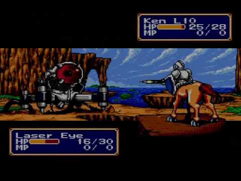 Shining Force Video Walkthrough Part 34 - Battle 3-3 (Laser Eye) Part 3, End of Chapter 3