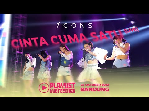 [4K] 7Icons - Cinta Cuma Satu | Playlist Live Festival 2023 Full Perfomance