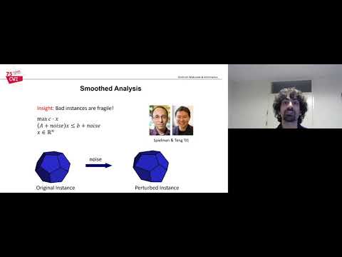 Lecture Daniel Dadush - Integer and Linear Programming Beyond the Worst-Case
