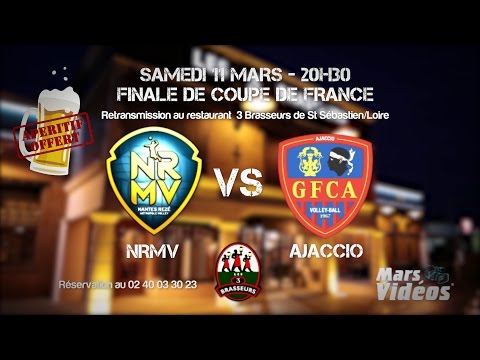 Vivez la finale de la Coupe de France de Volley aux 3 Brasseurs : GFCA/NRMV