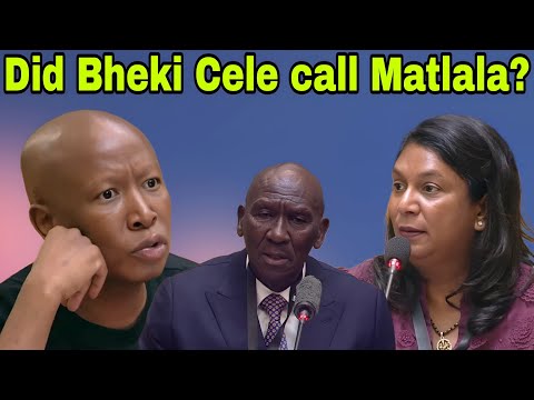 Julius Malema Tough questions to IDAC Head: Did Bheki Cele call Matlala from Jail?