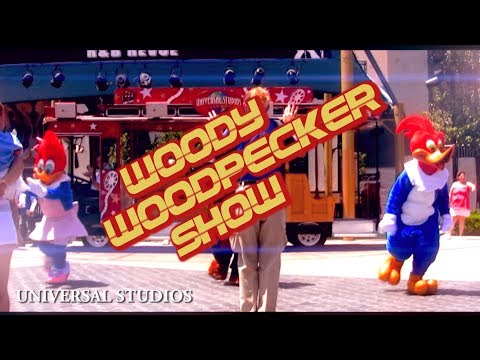 DANCING Woody Woodpecker Character Show - Universal Studios Hollywood
