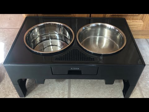 Lapensa Elevated Dog Bowls Stainless Steel Raised with Adjustable Stand 3 Heights - Review