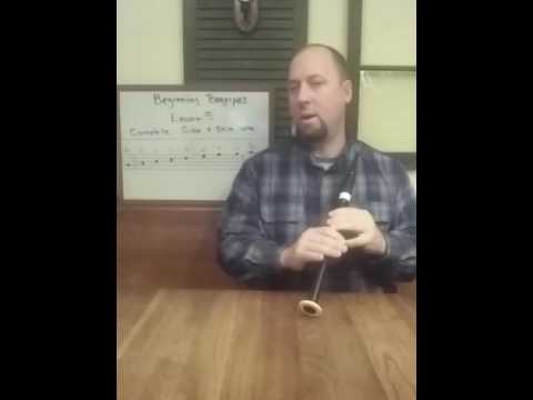 Beginning Bagpipes lesson 5 / whole scale and cross over