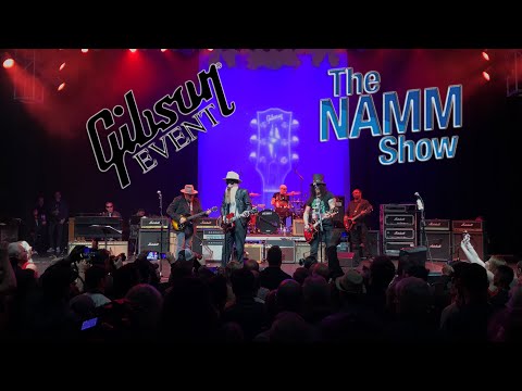 [ PRIVATE GIBSON EVENT ] at NAMM 2020 day 1 Live at the Grove  Billy Gibbons Slash !