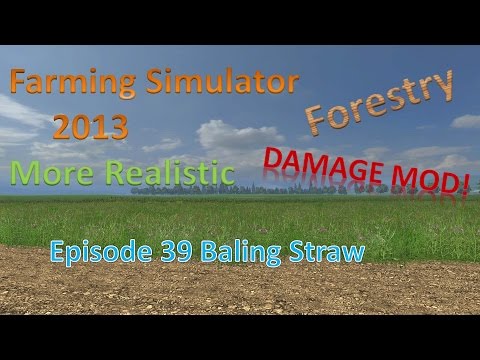Farming Sim 2013 Forestry and MR E39 - Baling Straw