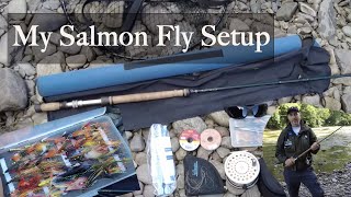 My Salmon Fishing Setup - Fly fishing for Salmon Setup Tutorial #flyfishing #fishingvideo #fishing
