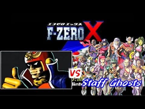 F-ZERO X Beating all staff ghosts with Blue Falcon