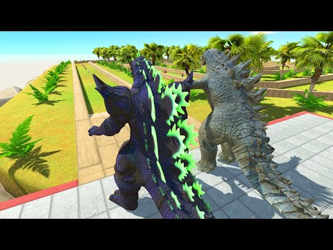 Super Godzilla vs Godzilla 2014 Death Run | Animal Revolt Battle Simulator