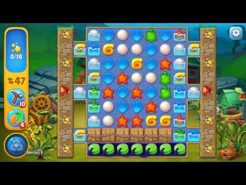 Fishdom level 386 Gameplay (iOS Android)