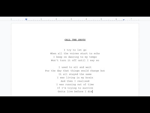 call the shots - aryy (lyric video)