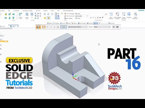 Solid Edge Tutorial Part 16 | Learning Solid Edge Series Part 16