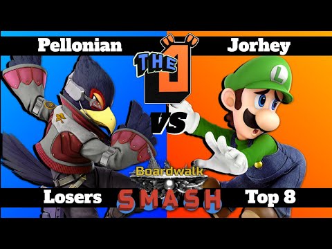 Pellonian (Falco) vs. Jorhey (Luigi) - LT8 | Boardwalk Smash SSBU (6/2/2022)