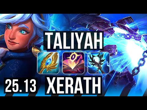 TALIYAH vs XERATH (MID) | Comeback, 59k DMG, 9/3/25, Dominating | KR Master | 25.13