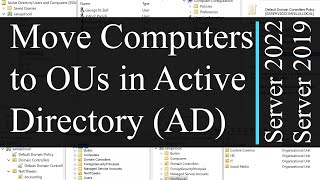 How to move Computers and Devices to Organizational Units (OU) in Active Directory (AD)