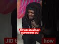 JID Talks About How To Pronounce JID Music Rap Interview Jid Pronunciation Shorts