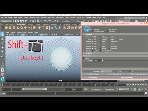 Autodesk maya 2020 tutorial----How to quick select in maya for beginner