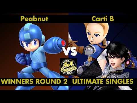 SSBU - 4o4 Smash Monthly 4 - Peabnut (Mega Man) vs Parti| Carti B (Mii Swordfighter, Bayo) - WR2