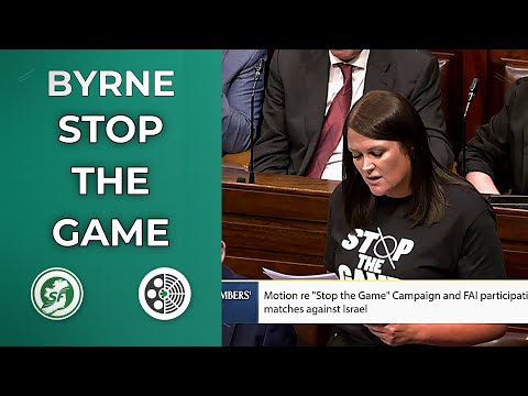 Joanna Byrne: Calls to Stop Ireland v Israel Match