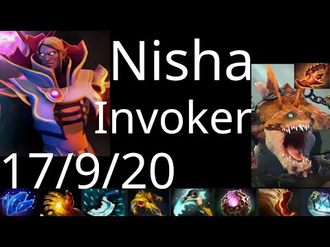 Nisha Invoker vs Puck, PA, NP, kotl, Pangolier - dota2