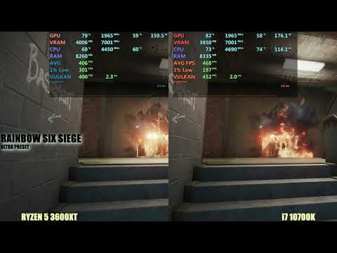 Ryzen 5 3600 XT vs i7 10700k