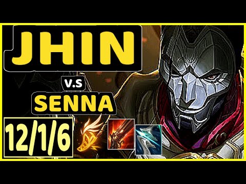 SOAZ (JHIN) vs SENNA - 12/1/6 KDA BOTTOM ADC GAMEPLAY - EUW Ranked MASTER