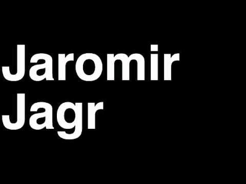 How to Pronounce Jaromir Jagr Dallas Stars NHL Hockey Player Runforthecube