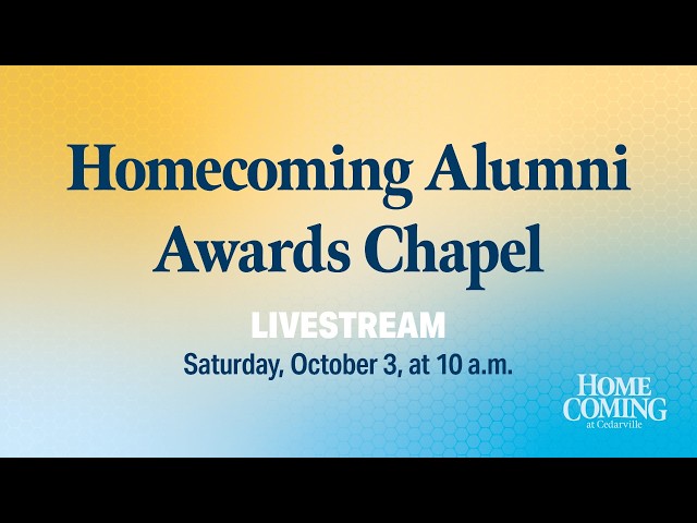 Thumbnail for video titled: Homecoming Alumni Awards Chapel | Cedarville University 2026