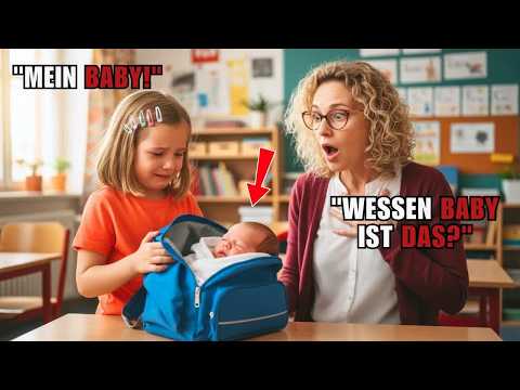 Kleines Mädchen bringt schweren Rucksack zur Schule — Lehrerin öffnet ihn und ruft 110 zitternd