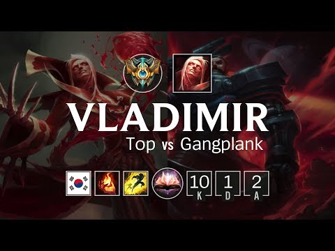 Vladimir Top vs Gangplank - KR Challenger Patch 8.9