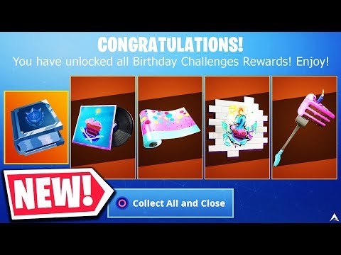 New BIRTHDAY CHALLENGES and REWARDS on Fortnite's 2nd Birthday...