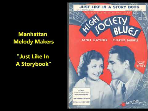 "Just Like In A Storybook" (1930) Manhattan Melody Makers vocalist Sam Browne, British dance band